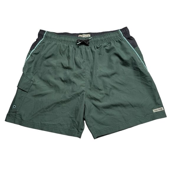 Laguna Swim Trunks Shorts Mesh Brief Liner Green Men’s Sz XL - Picture 2 of 14
